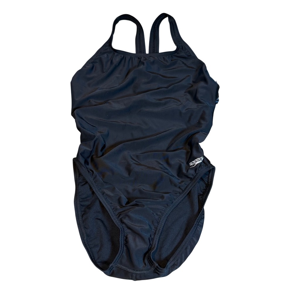 Speedo Pro LT One Piece Swimsuit Womens 12/38 Team Black 8002406001 NWT